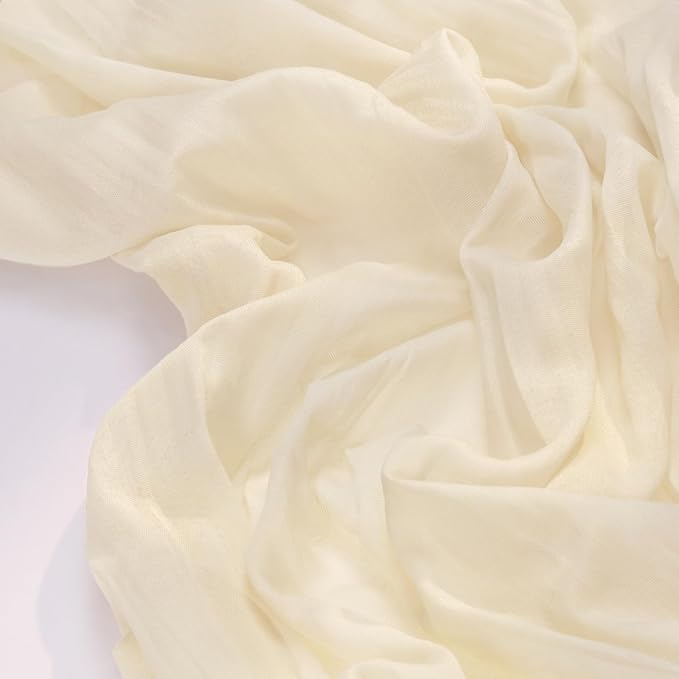 Socomi 3pcs Beige Summer Cheesecloth Table Runner Boho Rustic Gauze 120 inch 10FT Cheese Cloth Sheer Runner for Wedding Party Baby Shower Birthday Home Decor Holiday Decorations