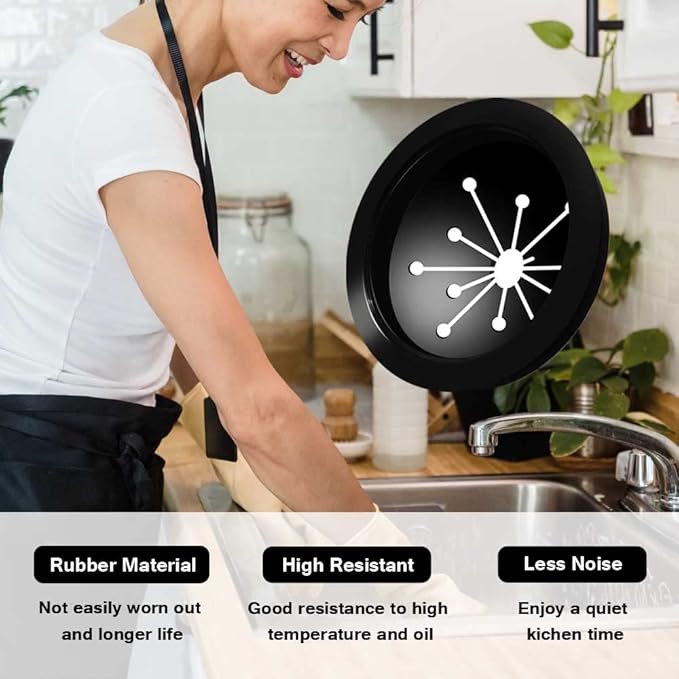 Garbage Disposal Splash Guard Sink Baffle Cover Kitchen Disposal Replacement Waste Food Disposal Accessories Part for Whirlaway, Waste King, Sinkmaster and GE Models