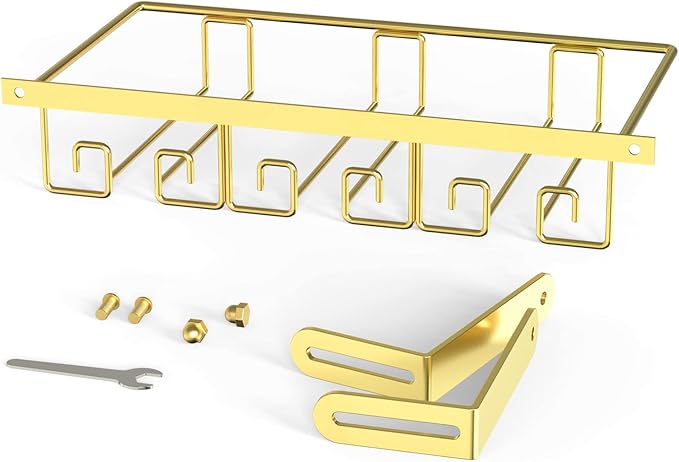 Under Cabinet Wine Glass Rack Gold, Wine Glass Holder Under Shelf, Wine Glass Racks Under Cabinet Wine Glass Hanger, Under Shelf Wine Glasses Holder Under Cabinet, Stemware Rack