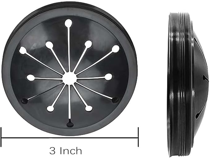 3 Inch Garbage Disposal Splash Guard Collar Sink Stopper Universal Rubber Food Waste Disposer Sink Garbage Disposal Splash Guard and Drain Plug for Whirlaway, Waste King, Sinkmaster and GE Models