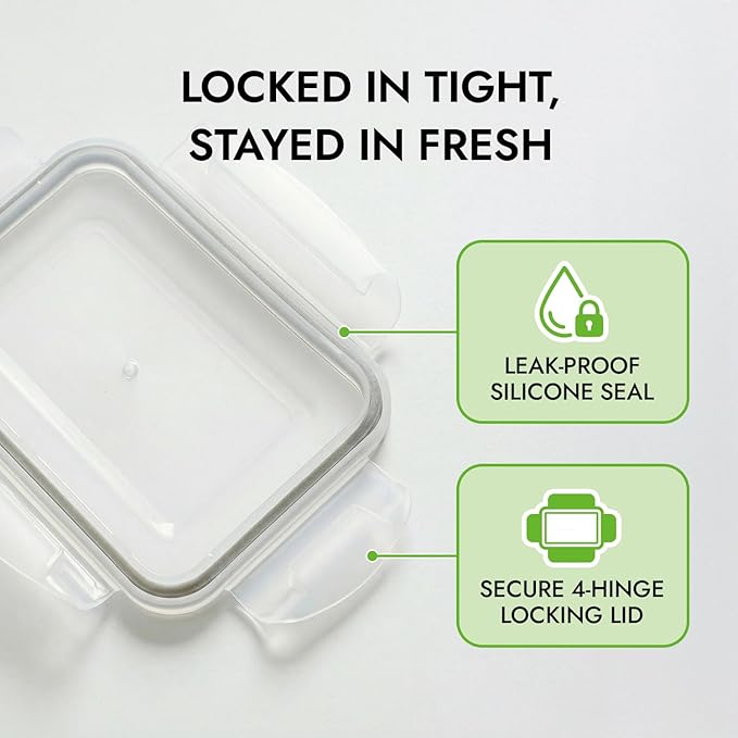 carrotez 3.0 Cup Produce Saver Container for Fridge with White Colander, Airtight Fruit & Vegetable Storage Bin, Removable Strainer Basket, BPA-Free, Stackable, 700ml