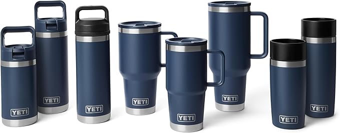 YETI Rambler 20 oz Travel Mug with Flip Straw Lid – Stainless Steel, Vacuum Insulated, Leakproof, Cup Holder Friendly, Venom