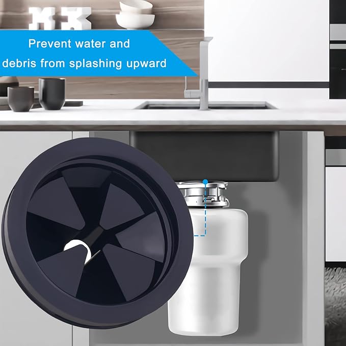 3 PCS Garbage Disposal Splash Guards Sink Baffle, 3 1/8 Inch Food Waste Disposer Accessories, Suitable for Waste King, Whirlaway and GE Models by fnovoy