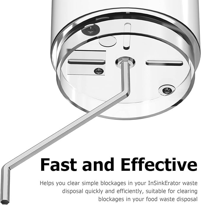 Ullnosoo Garbage Disposal Wrench, 2 Pack Garbage Disposal Allen Wrench Tool Compatible with InSinkErator Garbage Disposal to Unjam Kitchen Sink Food Garbage Disposal Clogging