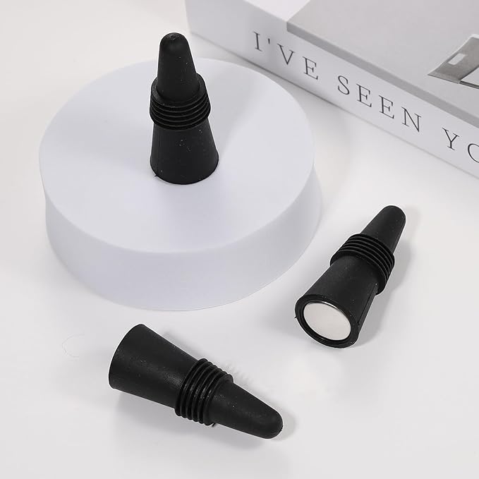 Wine Stoppers set of 3, Wine Bottle Stopper Corks with Grip Top for Keeping Wine Champagne Fresh, Fashionable and Durable Wine Corks