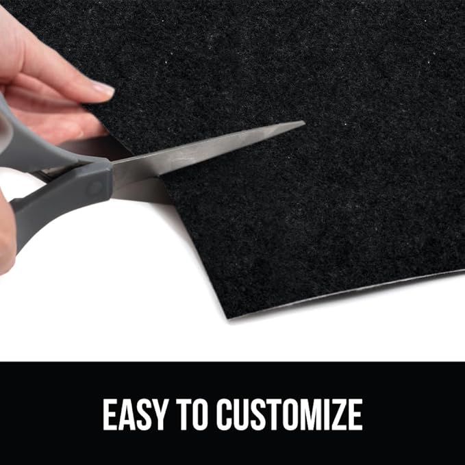 GORILLA GRIP LeakGuard Non-Adhesive Under Sink Mat for Kitchen Cabinet, 24x40, Waterproof Quick Dry Shelf Liner, Durable Absorbent Felt Mats for Bathroom Sinks, Cabinets, Dresser, Easy to Trim, Black