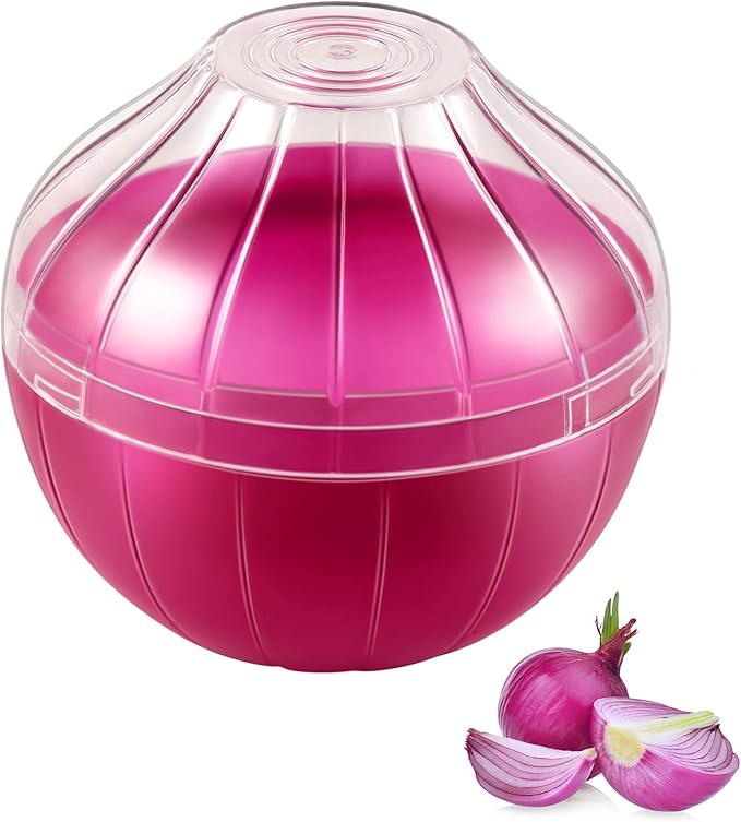 Onion Storage Containers, Reusable Onion Keeper for Refrigerator, Individual Onion Saver Holder Organizer for Fridge to Keep Onion Fresh