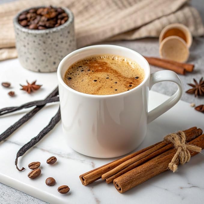 Cuppa French Vanilla Coffee - Great tasting medium roast with mushrooms, adaptogens & superfoods - Lion's Mane, Ashwagandha, Cordyceps, MCT, Prebiotic Fiber & L-Theanine. Supports natural energy & better mental focus, overall well-being + a happier gut...