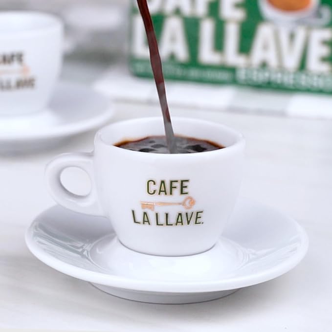 Cafe La Llave Dark Roast Ground Espresso Coffee, 10 oz Bricks (Pack of 4) – Cuban Style, Bold & Rich Flavor, for Espresso, Moka Pot & Drip