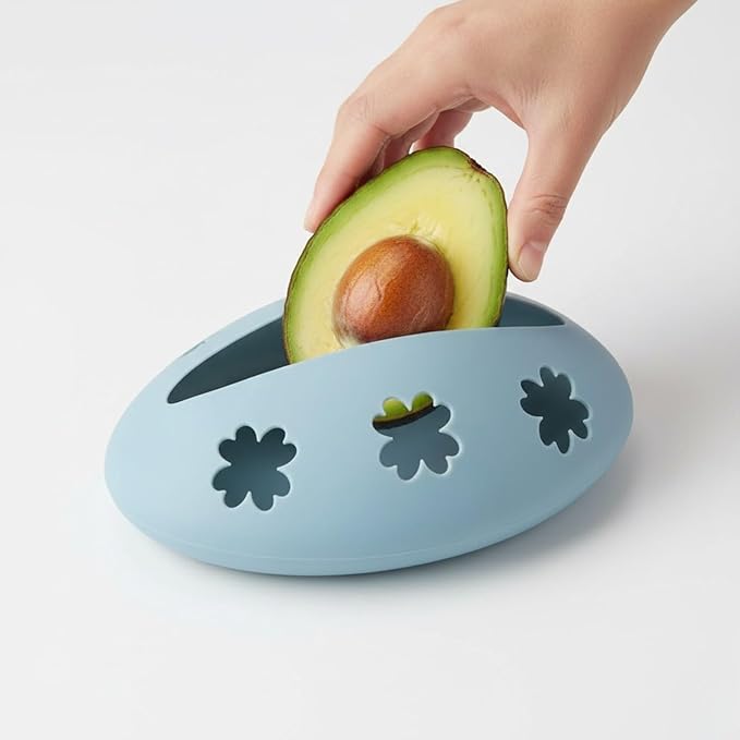 Emptycolor 3 Pack Reusable Silicone Fruit Covers – Avocado Saver, Lemon Keeper & Onion Storage Cover for Fridge | BPA-Free Silicone Food Covers Produce Saver for Fruit Storage