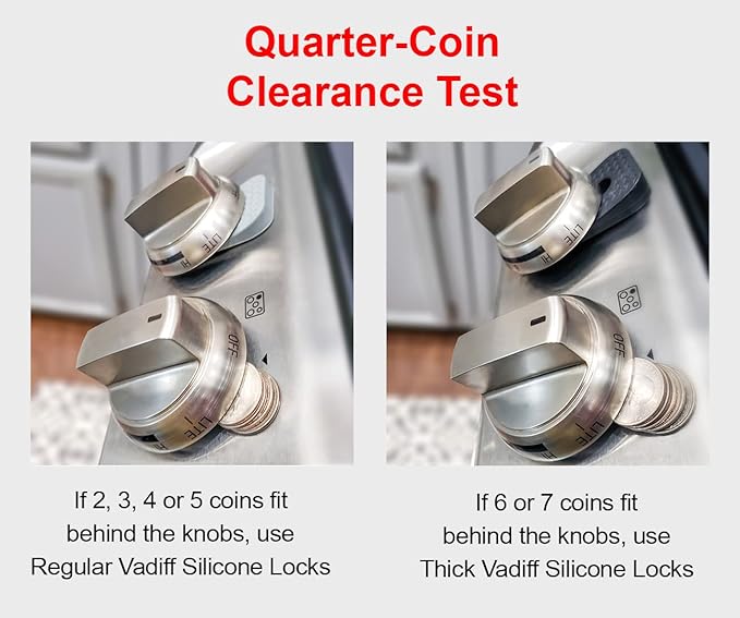 2025-26 Mom's Choice Winner- Gas Stove Knob Locks Thick Gray Silicone Stove Knob Safety Covers for Toddlers Pets - Child Proof Universal Size Knobs - Baby Proofing Protectors for Electric Stoves- 5Pcs