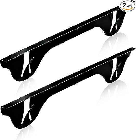 Upgrade 316 Stainless Steel Stove Gap Covers (2 Pack, 23.4”, Black), Heat-Resistant Stove Gap Filler for Kitchen Counter and Stovetop, Range Trim Kit Oven Gap Guard Between Stove and Counter