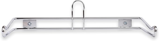 Grocery Bag Holder - Chrome Plated Wall Mount Storage Organizer for T-Shirt Plastic Bags, 6 Inch Dispenser Rack for Carrier Bags (2 Pack)