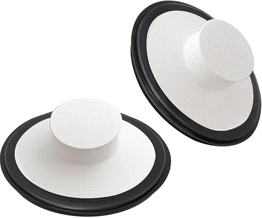 RQYEKDO Kitchen Sink Stopper, Stainless Steel 3-1/2 inch Universal Sink Plug Cover for Garbage Disposal Flange Drain,Fit for InSinkErator, Moen,Waste Maid, and More（White