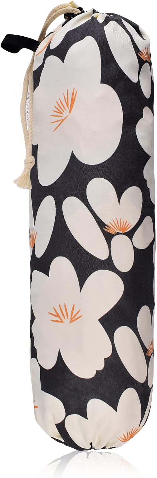 TOGETRUE Plastic Bag Holder, Lightweight Wall Mount Floral Grocery Bag Holder, Reusable Shopping Bag Storage Holder Organizer for Kitchen Pantry (Basic Black)