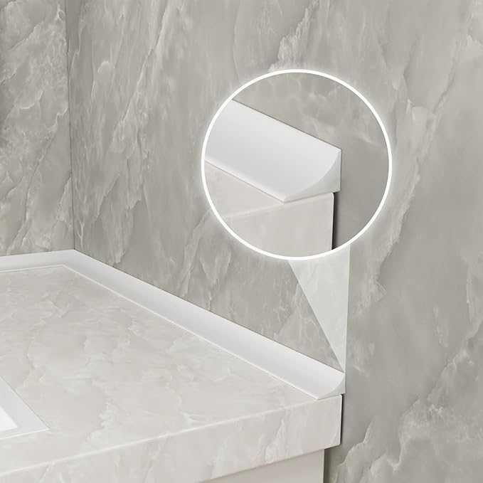 Silicone Shower Threshold Water Dam, Kitchen Sink Splash Guard, Shower Barrier Water Dam(67inch)