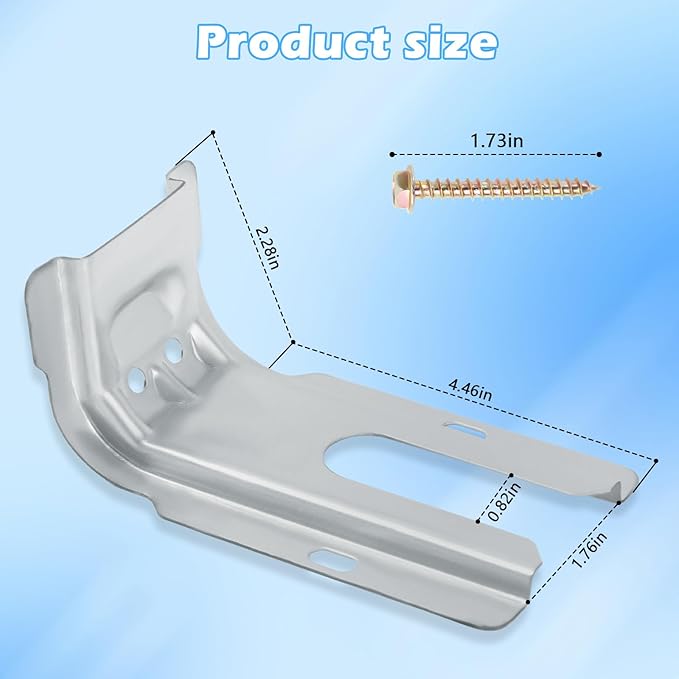 Earthtec 316112005 Anti Tip Bracket Kit Compatible with Frigidaire Stove Range Oven Floor or Wall Mount Anti Tip Bracket Universal 316112004 ,316112003 ,316107200, 316541700, PS3655242,5303935180