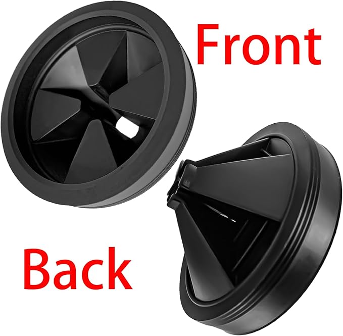 2pcs 3 1/8 Inch Garbage Disposal Sink Baffle Splash Guard, Garbage Disposal Quiet Cover Splash Guard, Quiet Collar Sink Baffle for Moen, Waste King, Whirlaway, GE Disposer