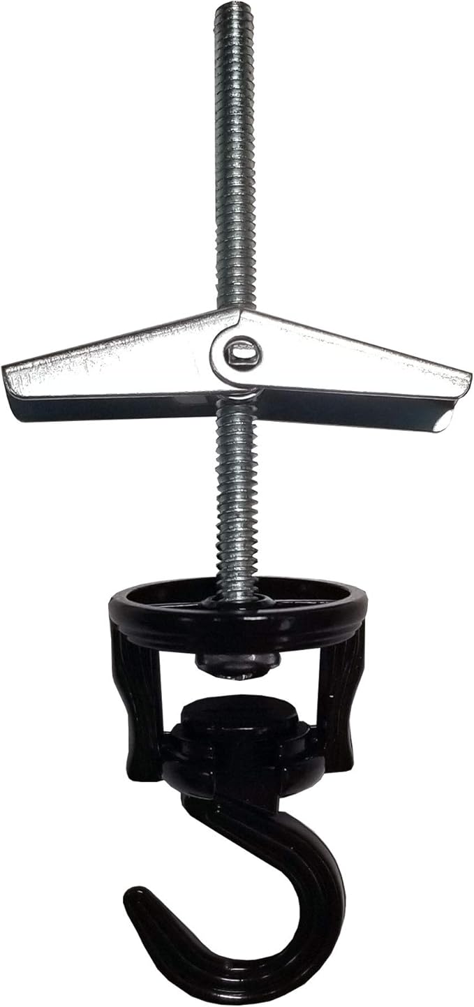 Swivel Hook Hangers, Multi-functional for Hanging, Screws and Anchors Included, 2 Sets Per Pack (White)