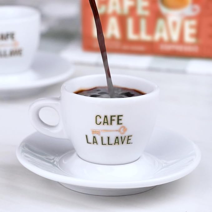 Cafe La Llave Decaf Dark Roast Ground Espresso Coffee, 12-Pack, 8.8 oz Bricks – Bold Cuban-Style Blend, Moka Pot, Espresso, Drip – Strong Rich Flavor