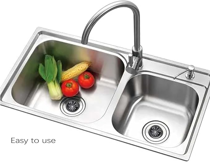3-1/8 Inch Kitchen Sink Drain Splash Guard with Sink Stopper, Garbage Disposal Splash Guards with Sink Stopper, Multi-Function Kitchen Drain Plugs for GE, Whirlaway, Sinkmaster and Waste King