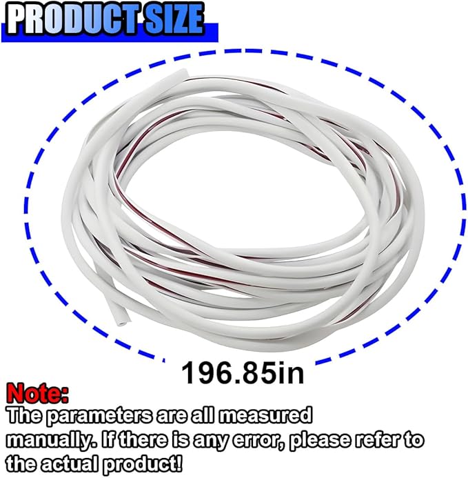 16Ft (5M) Car Door Edge Protector, Anti-Collision Car Door Entry Guard Protective Strip, No Glue Automotive Trim Doors Edge Guard (White)