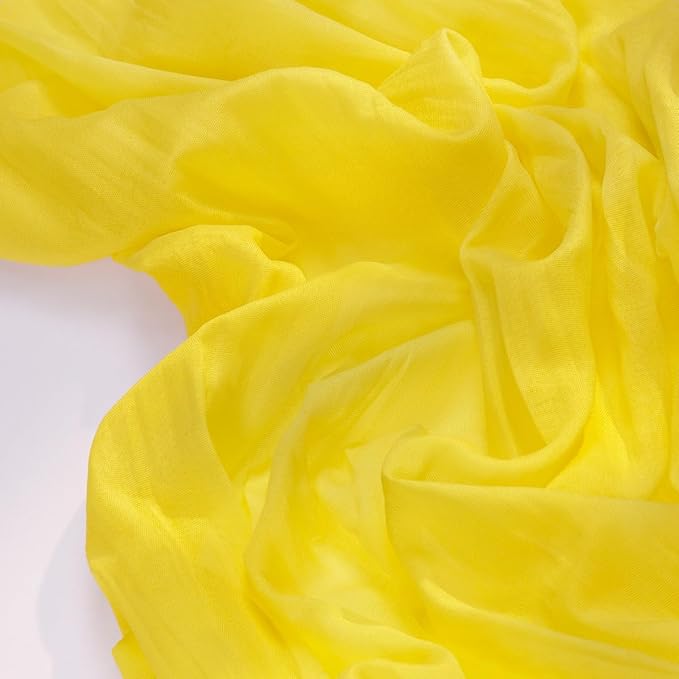 Socomi 10pcs Yellow Cheesecloth Table Runner Boho Rustic Gauze 120 inch 10FT Cheese Cloth Sheer Runner for Wedding Party Baby Shower Birthday Home Decor Holiday Decorations