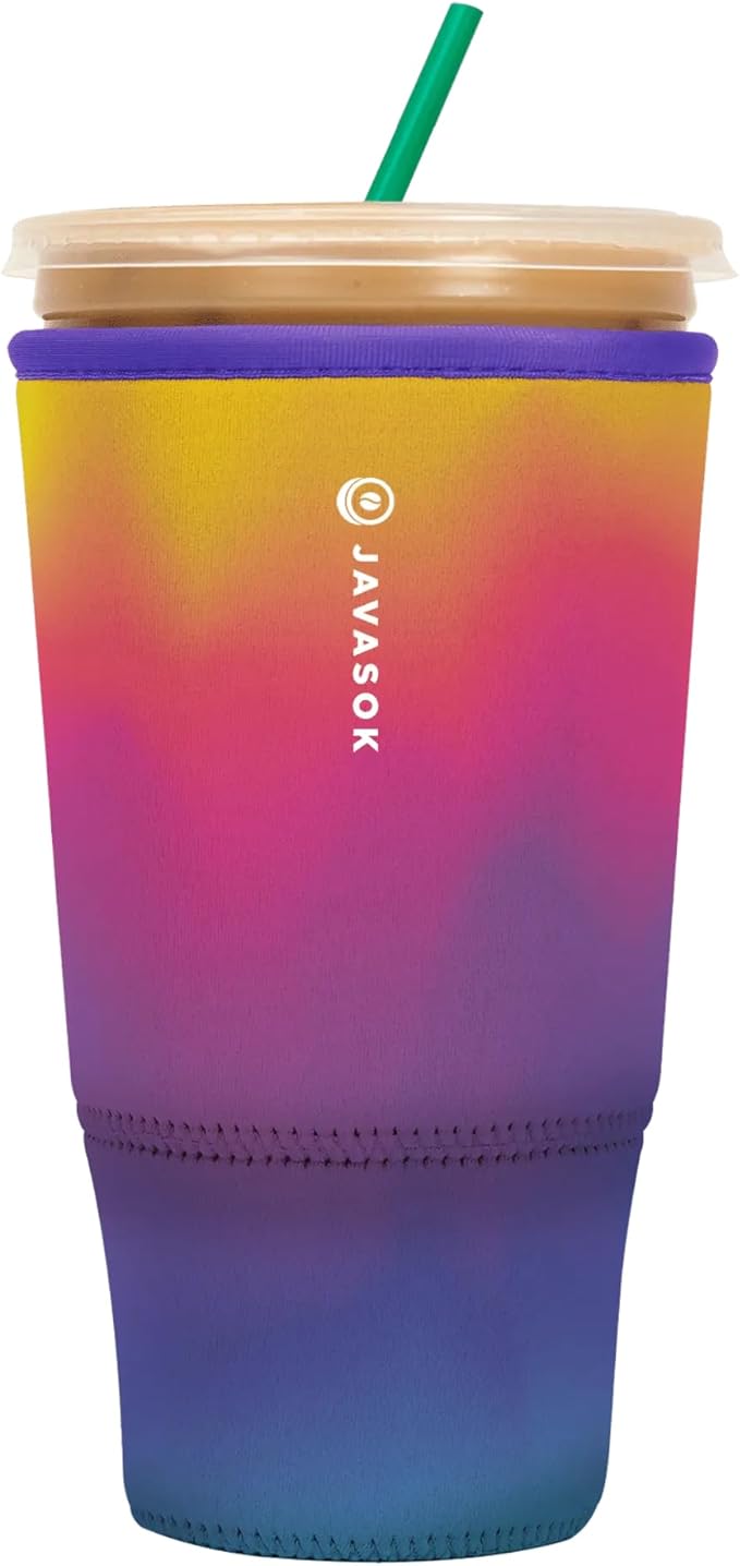 Sok It JavaSok Iced Coffee & Cold Soda Insulated Neoprene Cup Sleeve (Twilight, XXLarge: 44-48oz)