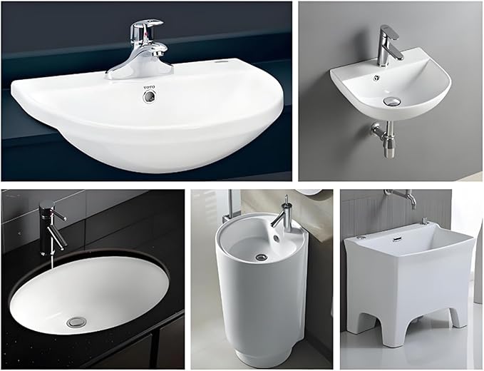 10Pcs Sink Overflow Cover Rings, 30mm / 1.18" Plastic Electroplating Big Hole Sink Basin Trim Overflow Cover Hole Insert, for Home, Sinks, Bathroom, Kitchen (Type-A)