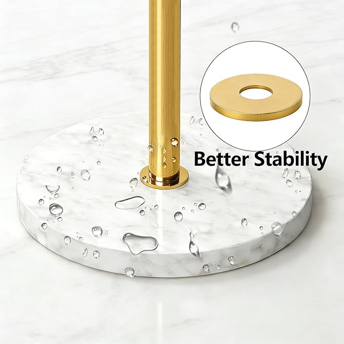 Gypie Gold Mug Holder Tree with Marble Base, 8 Hooks Coffee Cups Holder Stand, New Upgrad Stable Removable Mug Rack for Kitchen Cafe