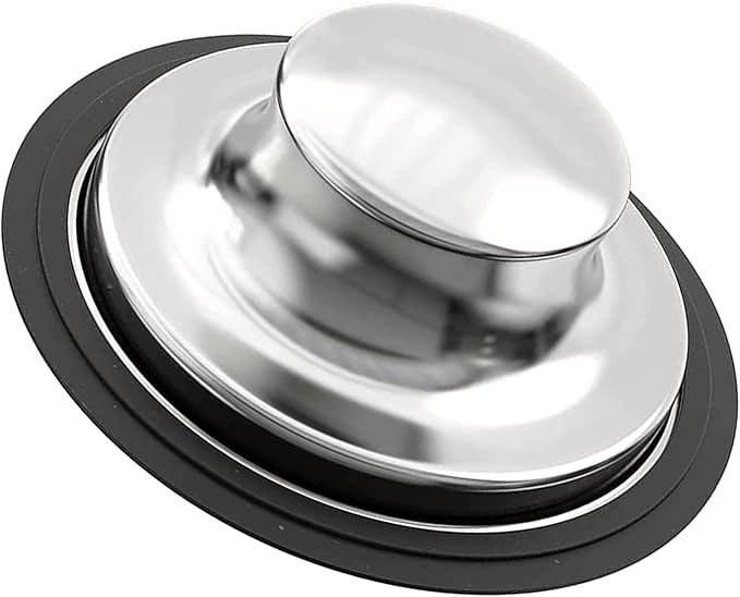 3.35 Inch Kitchen Sink Stopper for Garbage Disposal Stopper, Stainless Steel Garbage Disposal Plug Fits Standard Kitchen Drain Size of 3 1/2 Inch, for Insinkerator, Kitchenaid, Kohler, Waste King