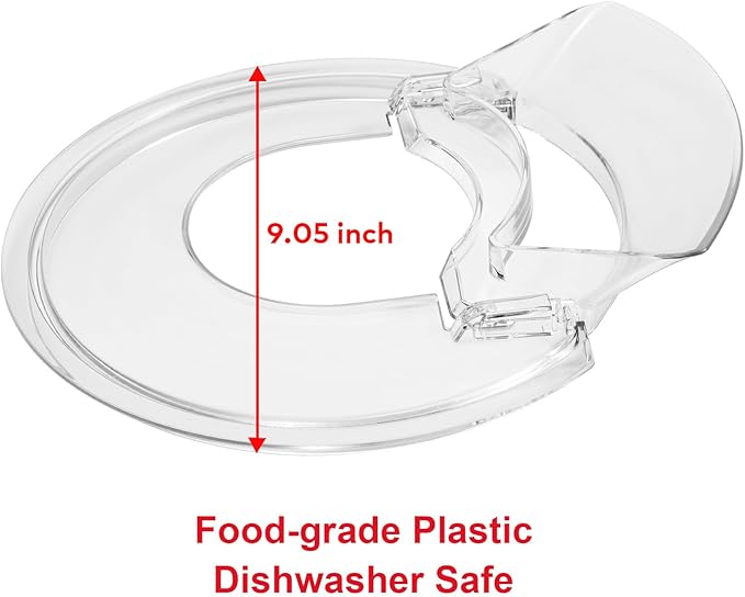 Pouring Shield for KitchenAid 4.5-5 Quart Tilt-Head Stand Mixer, Splash Guard with Removable Pouring Chute, Mixer Accessories and Attachments
