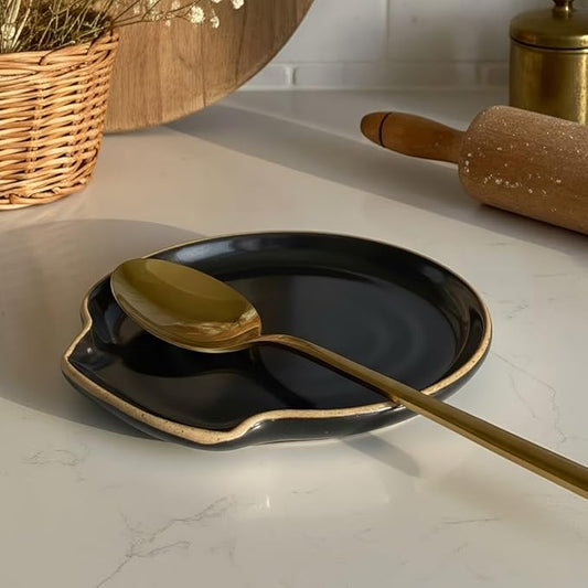 Beautiful Ceramic Spoon Rest for Stove Top - Perfectly Sized Spoon Holder for Your Kitchen Countertop - Easy to Clean and Dishwasher Safe, Perfect Addition to Any Kitchen Counter for Everyday Cooking