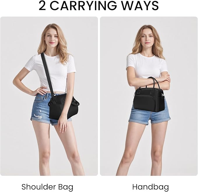 MAMONA Lunch Bag for Women Men Large Capacity Reusable Lunch Box Corduroy Insulated Cooler Tote Bags for Office Picnic