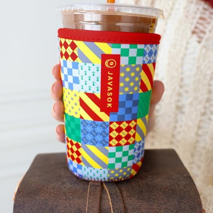 Sok It JavaSok Iced Coffee & Cold Soda Insulated Neoprene Cup Sleeve (House Rules, Medium: 22-28oz)