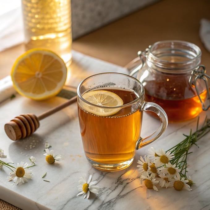 Gardenika Organic Lemon Chamomile Loose Leaf Tea, KSA Kosher, Caffeine Free, Herbal with Chamomile and Lemongrass – 4 oz (1 Pack)