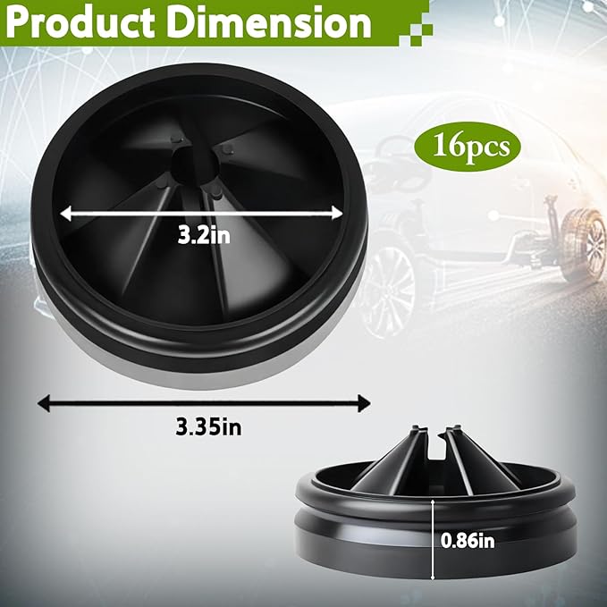 16 Pack 3 3/8 Inch Garbage Disposal Splash Guard – QCB-AM Silicone Splash Baffle with Noise Reduction, Leak-Proof Drain Protector Accessories, Compatible with InSinkErator Evolution