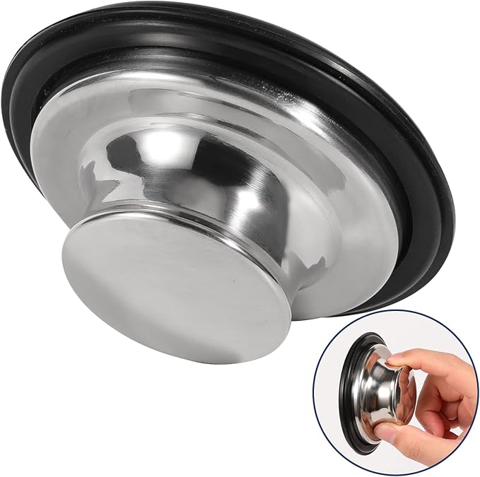 RQYEKDO Kitchen Sink Stopper, Stainless Steel 3-1/2 inch Universal Sink Plug Cover for Garbage Disposal Flange Drain,Fit for InSinkErator, Moen,Waste Maid, and More