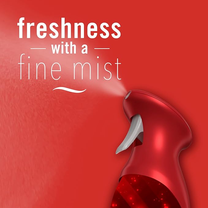 Febreze Air Mist Air Freshener Spray, Odor-Fighting Room Spray for Home, Bathroom, & Kitchen, Holiday Scents, Baked Cinnamon Apples & Cranberry Crumble & Heavy Duty Scents, 8.8oz, 3ct (1 of each)