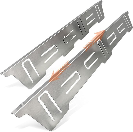 Stainless Steel Stove & Counter Top Gap Covers Adjustable Length 13.8"-27.6”Oven Side Filler Kit Between, Heat Resistant Slide-in Range Trim Guard for Seamless Kitchen Accessories (Silver)