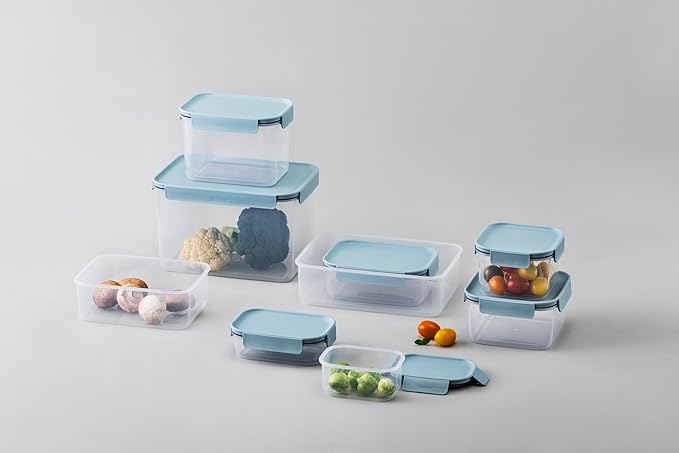 LocknLock Classic-Plus Plastic Food Storage Container | Airtight Plastic Food Storage Containers with Lids | BPA Free Stackable Food Storage for Meal Prep, Leakproof, Freezer & Dishwasher Safe, 2.1L