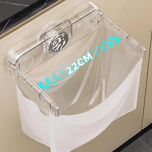 Temvue Kitchen Trash Bag Holder,Suction Cup Plastic Bag Holder,Grocery Bag Holder