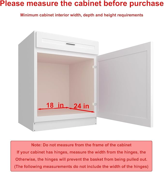 Pulloutor Pull Out Cabinet Organizer,Slide Out Kitchen Cabinet Storage Shelf and Drawer Organizer NEED 18" W and 22" D Cabinet, Chrome Finish (17 * 21 in)