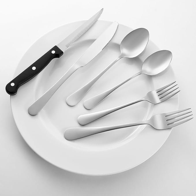 8 Pcs Dinner Forks Set, Food Grade Stainless Steel Forks Silverware, Metal Fork, Flatware Fork for Home, Kitchen or Restaurant, Mirror Polished, Dishwasher Safe, 7.3 Inches