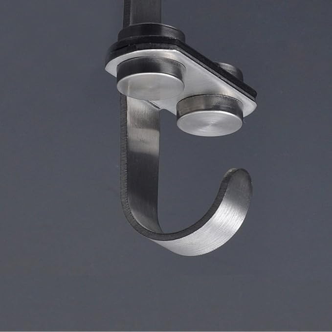 12 Pcs Stainless Steel Screw Hooks for Hanging, Coffee Cup Hooks Under Shelf/Ceiling Hooks Heavy Duty for Bathroom, Kitchen, Garage