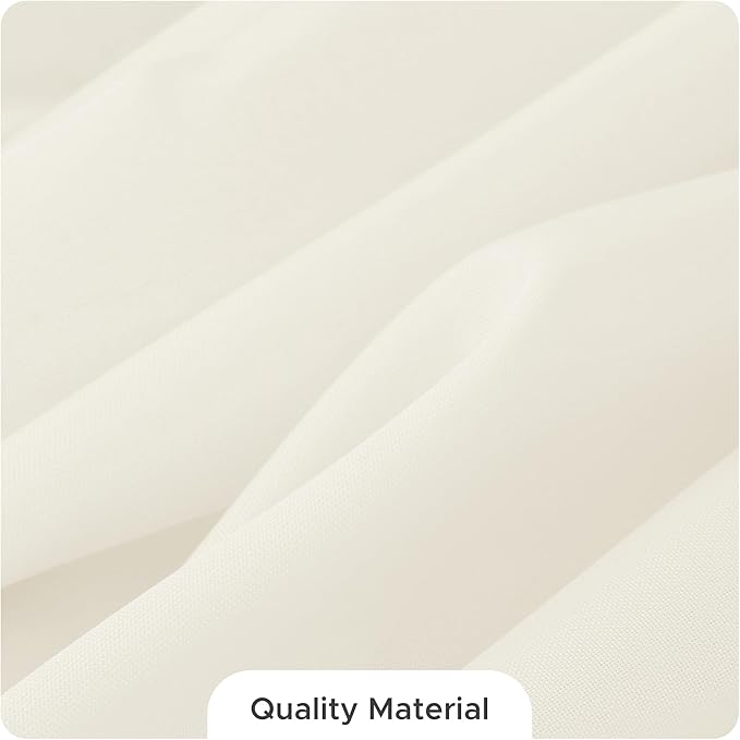 Fitable 8 Pack Rectangle Tablecloths: Stain Resistant Wrinkle Free Circle Table Clothes, Washable Reusable Polyester Table Covers for Wedding Party Birthday Banquet Reception(Ivory, 90x132 Inch)