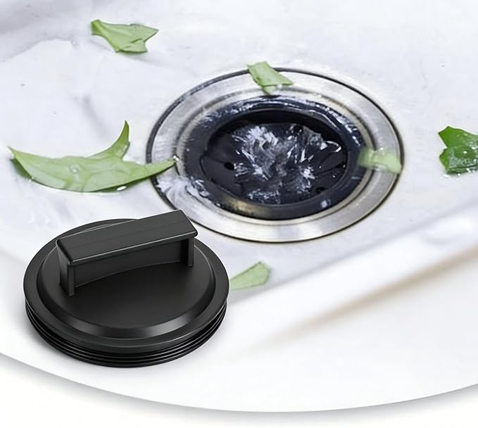 Universal 3-inch Garbage Disposal Splash Guard and Kitchen Sink Stopper - Rubber Food Waste Disposer for Erator and Waste King Whirlaway