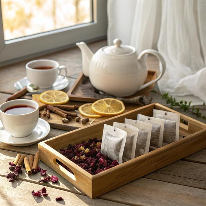 Total Tea Detox Tea & Energy Set - 25 Day Detox - Herbal SIim Tea with Chamomile - Hibiscus Tea and Ginger Root for Colon Cleanse – Natural Citrus & Cinnamon Fruit Tea for Digestive Health