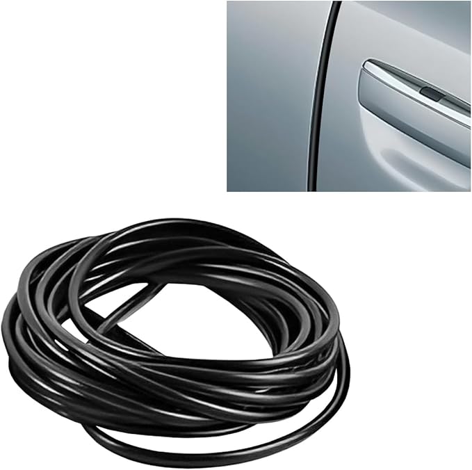 16Ft (5M) Car Door Edge Protector, Anti-Collision Car Door Entry Guard Protective Strip, No Glue Automotive Trim Doors Edge Guard (Black)