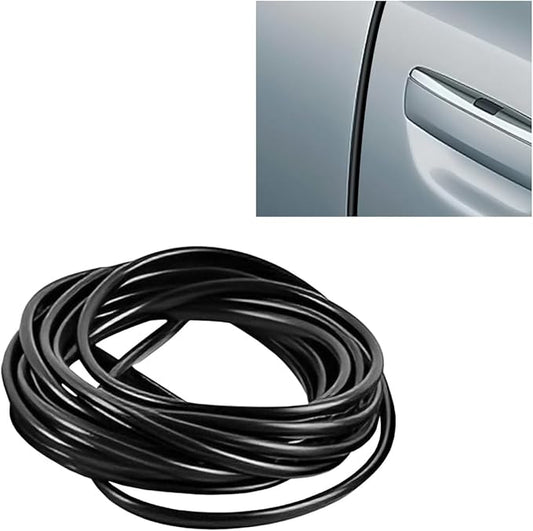 16Ft (5M) Car Door Edge Protector, Anti-Collision Car Door Entry Guard Protective Strip, No Glue Automotive Trim Doors Edge Guard (Black)